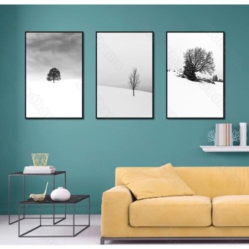 Nordic Minimalist Decorative Painting Black and White Gray Paintings Modern Minimalist Living Room Murals Abstract Painting