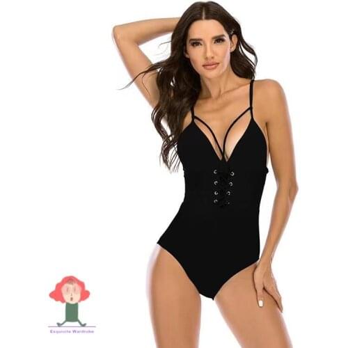 2021 New Abdomen Control Wasit Push Up Swimsuit Print Swimwear Vintage Retro Bathing Suits Bodysuit Beach Wear Backless