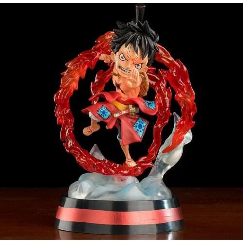 One Piece Anime Monkey D. Luffy Action Figure PVC Onepiece Fighting Figure the New World Toy