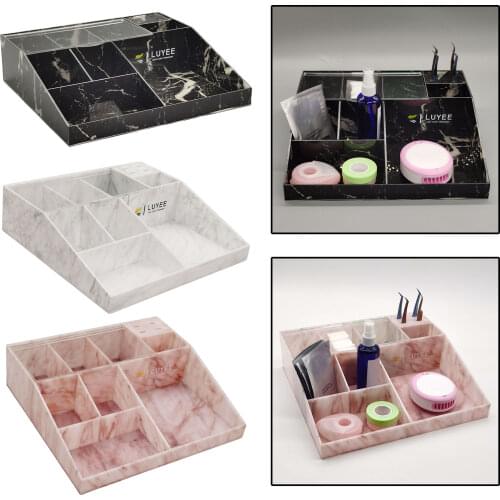 Eyelash Extension Supplies Accessories Tools Organizer Storage Box with Tweezer Holder Stand Display Storage Box Shelf Holder