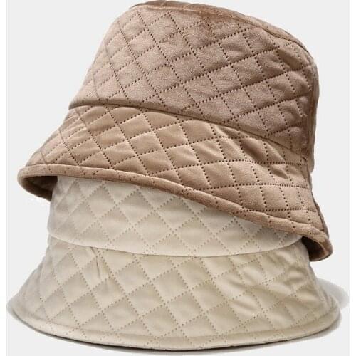 Bucket Hat Women Panama Winter Autumn Warm Holiday Outdoor Accessory For Young Lady