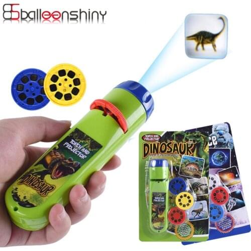 Balleenshiny Parent-child Interaction Puzzle Early Education Luminous Toy Animal Dinosaur Child Slide Projector Lamp Kids Toys