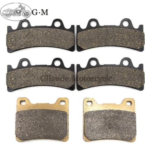 Motorcycle Front / Rear Brake Pads For YAMAHA YZF750 R/SP 1993-1997 FZR1000 EX UP (6 piston caliper) 1994-1995