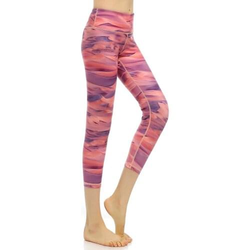 High Waist Printed Womens Yoga Pants Womens Unique Sports Fitness Pants Womens Running Stretch Leggings Trousers Leggings