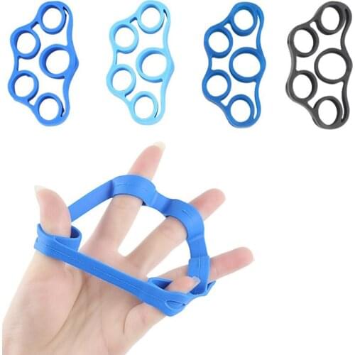 1 PCS Silicone Finger Puller Finger Exercise Rally Five Finger Ring Trainer