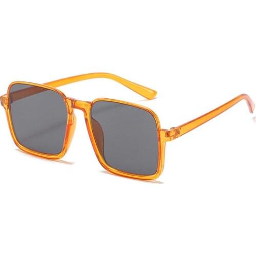 Simple Outline Square Sunglasses Women Retro Frame Men Eyeglasses Female Gafas Eyewear Male