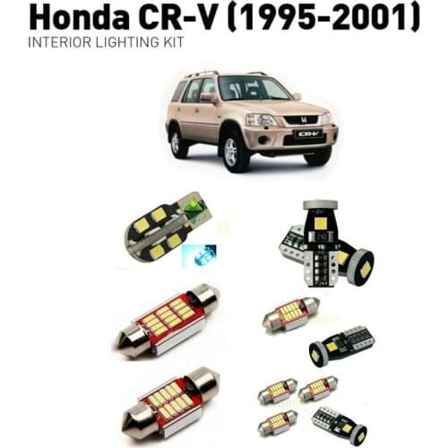 Led interior lights For Honda crv 1995-2001 6pc Led Lights For Cars lighting kit automotive bulbs Canbus