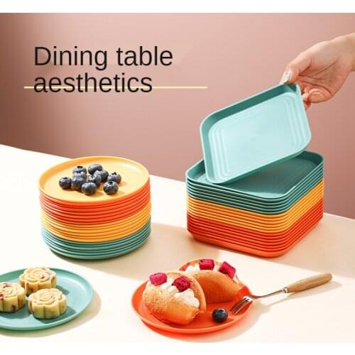 Spit bone dish household plastic small dish dish bone dish table garbage dish dish round slag dish seasoning dish dipping sauce