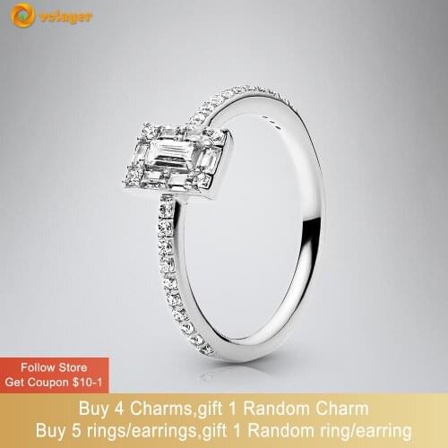 Volayer Rings With Cubic Zirkonia For Women