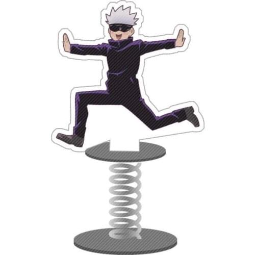 Japan Anime Jujutsu Kaisen Bagde Gojo Satoru Funny Shake Standing Sign Fancy Gift