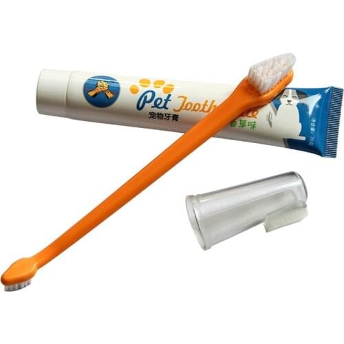 Toothbrush For Dog Toothpaste Finger Accessories Chiens Supplies Goods Cat Pet Dental Stone Silicone Brush Teeth Cleaning Animal
