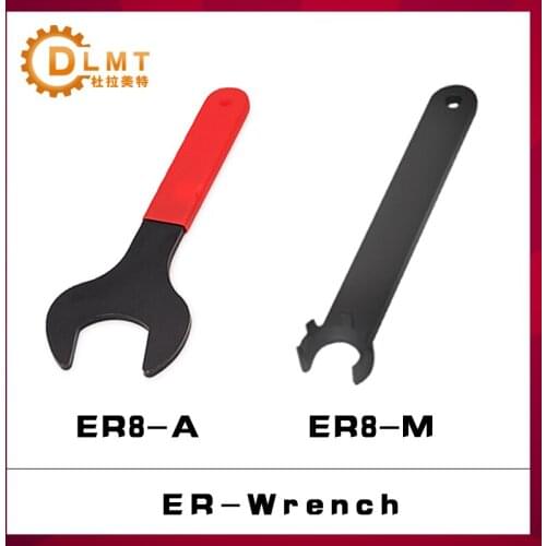 1pcs ER8-A ER8-M Special spring ER8 wrench for collet Er nut for tool holder of motorized spindle CNC machining center