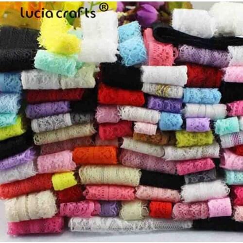 10/12yards/lot Random Mixed Embroidered Lace Ribbon Tape Trim Fabric DIY Sewing Garment Accessories R0103