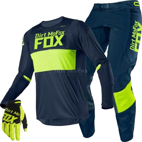 2020 Dirt Mo Fox Motorcycle MTB Bike Racing 360/180 Lovl SE Gear Set and Gloves or Socks Suit Combo Motorbike Suit for Men