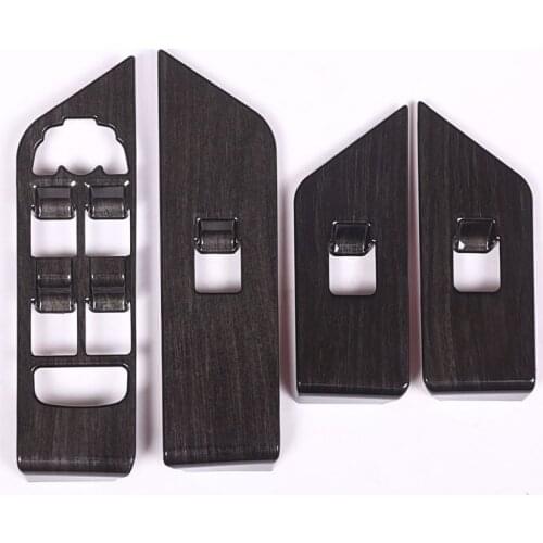 4pcs Luxury Interior Accessory For Landrover Range Rover Evoque 2012-2017 Window lift Switch Button Frame Cover Trim Stickers