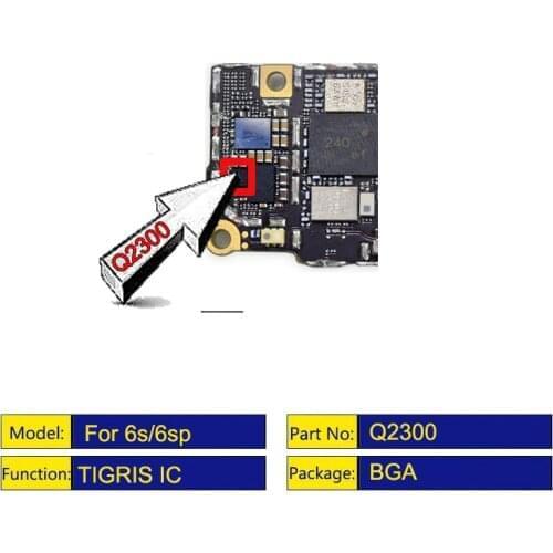 5pcs/lot Q2300 68827/NX for iPhone 6S/ 6S Plus/6SP USB charger IC charging chip 9 pins CSD68827W