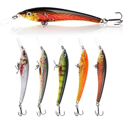 9cm/5.7g Minnow Sinking Fishing Lure Wobbler Trout Crank Artificial Hard Bait Crankbait Freshwater Tackle