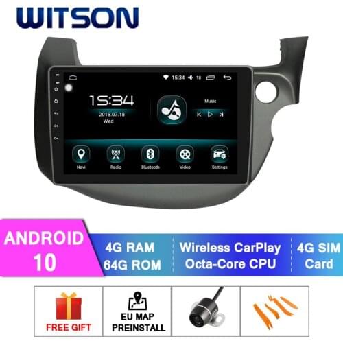 WITSON Android 10.0 CAR DVD SYSTEM for HONDA FIT/JAZZ(RHD) 2009-2013 car dvd player link/DAB/OBD support