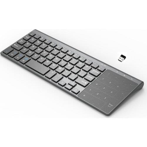Fashion 2.4G wireless mini touch keypad computer keyboard with touchpad for Macbook pro for Huawei Matebook for Xiaomi pro 15.6