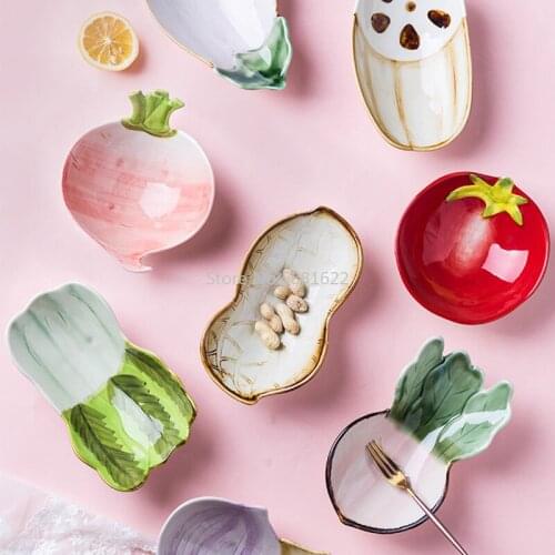 Snacks Dish Sauce Dish Dessert Plate Vegetables Shape Salad Bowl Children Meal Tray