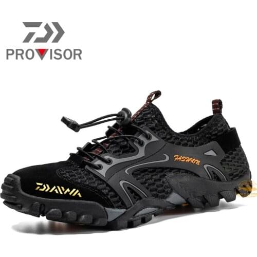 Daiwa Professional Fishing Shoes Men Beach Wading Shoes Non-slip Hiking Shoes Surf Quick-Drying Dawa Fishing Shoes