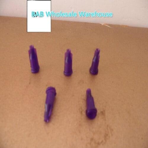 Purple color 1000 pcs/lot Dispensing Syringe Barrel Tip Caps with Luer Lock/Screw Type Connection