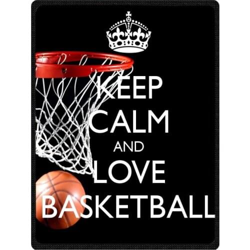 Hot Sale Kintting Blankets Love Basketball Manta Fleece Blanket Sofa/Bed/Plane Travel Plaids Bedding bedspread