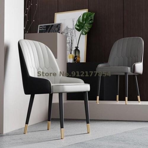 Japan imported MUJIE room light luxury dining table chair home desk stool backrest bedroom makeup chair