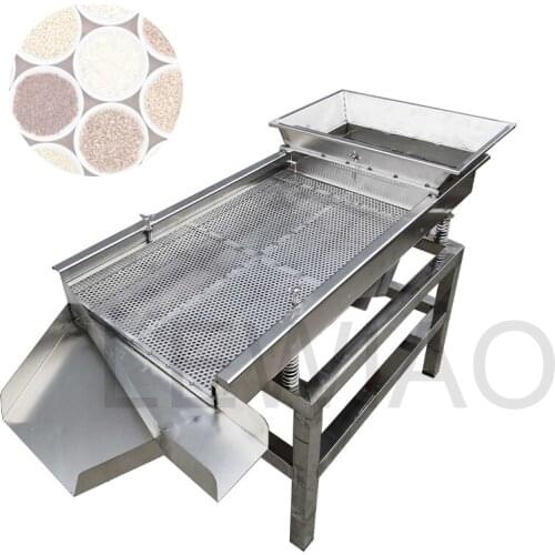 Commercial Vibrating Particle Sieving Machine High-Performance Rice Grain Cleaning Separator 220v