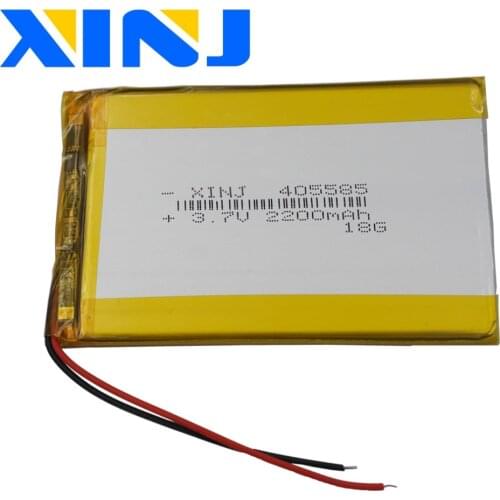 XINJ 3.7V 2200mAh Lithium Polymer LiPo Battery Li ion cell 405585 For Portable TV Video player Plate PAD MID Phone DVD Tablet PC