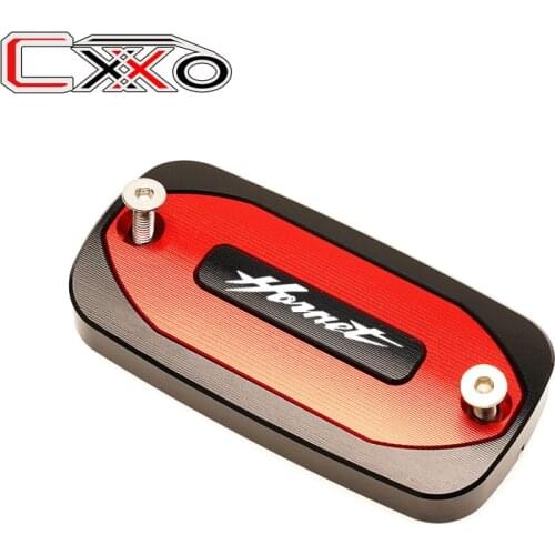 LOGO Hornet 2 styles Motorcycle Brake Fluid Reservoir Cover Cap For Honda Hornet 600 1998-2014 Hornet 900 2002-2006 HORNET