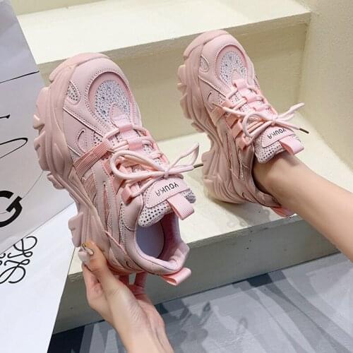 Fashion Trifle Cross- Tied Platform Crystal LeisureShoes For Ladies Women Sport Sneakers