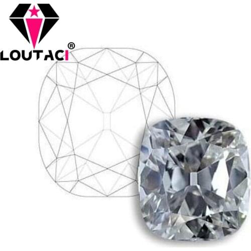 Moissanite Fire Engagement Rings Gemstone Fashion Jewelry DEFGHIJ Color VVS1 Elongated Cushion Moissanite