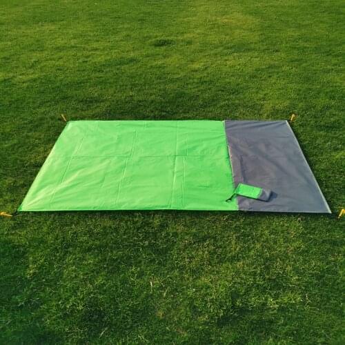 New Patchwork Color Portable Picnic Beach Mat Pocket Blanket Waterproof Nylon Camping Mat Barbecue Seaside Moisture-proof Mats
