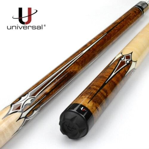 New Universal Sculpture Pool Cues Billiard 12.75mm Tip UN111-6 Black 8