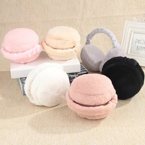 Autumn Winter New Unisex Women Men Solid Color Earmuffs Warm Comfortable Skiing Fur Headphones Casque Antibruit Cute