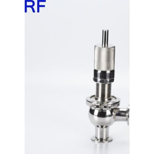RF Sanitary Stainless Steel SS304 1/2" Safety Valve Pressure Reduce Expansion