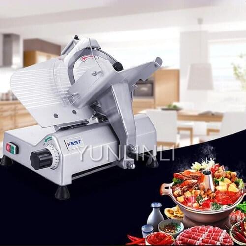Mutton Slicer, 220V 240W Commercial Planer Flaker, 10 Inch Semi-automatic Meat Slicer Mutton Roll Beef Roll RC-250B