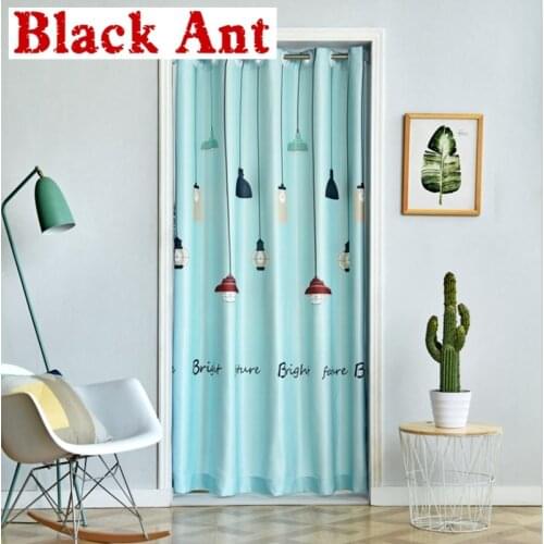 Modern Nordic Door Curtain Printed Cloth Fabric Living Room Bedroom Heat Insulation Corridor Door Mosquito Net Drapes PC-X751#4