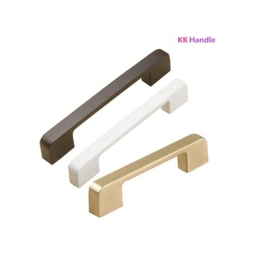 Modern White Black Handle Furniture Cabinets Wardrobe Big Knob Bedside Cabinets Lockers Drawer Kitchen Door Pull