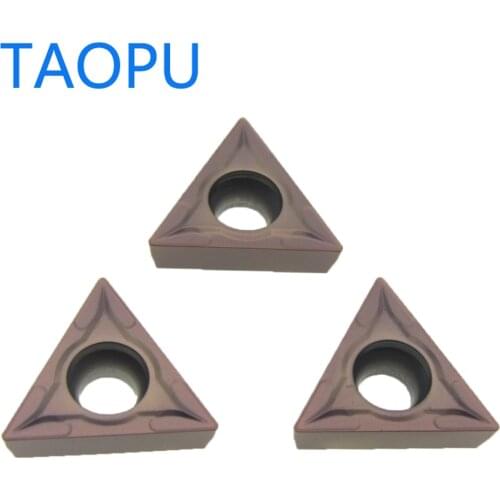 TAOPU TCMT16T304 Cemented Carbide Cutting Tool Inserts APPLY TO Stainless Steel TCMT16T308 DP6118 CNC Turning Hard Alloy Blade