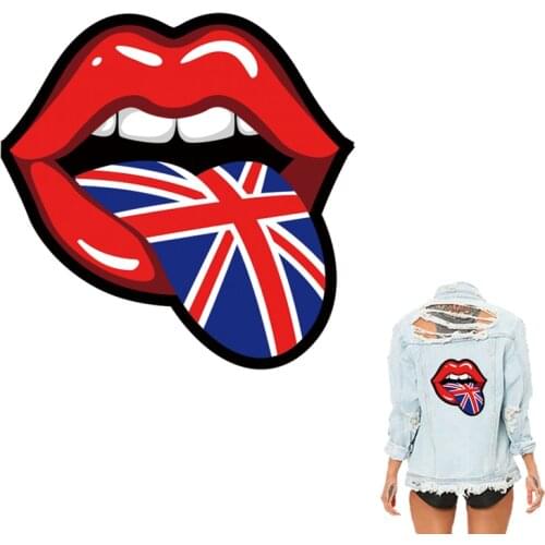 COSBILL Sexy Lips Iron On Stickers Heat Transfer Patches For Clothes DIY Washable Decoration Appliqued For T-shirt Y-037