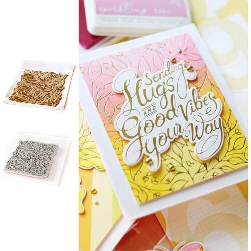 Blooms Leaf Stamps and Hot Foil Scrapbook Diary Decoration Stencil Embossing Template DIY Greeting Card Handmade 2021 New Arrive