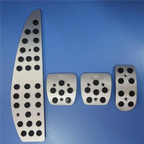 TTCR-II Car Accessories Aluminum non-slip For Volvo S40 MT Transmission Accelerator Brake Footrest Pedals Pad Pedales Stickers