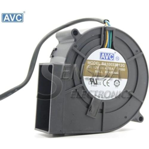 DC Blower Server Cooling Fan For For AVC BBA10033B12G P050 97x97x33mm 12V 4.50A 4-wire Pwm Tempreture Control