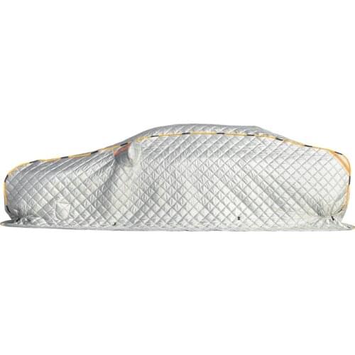 All Weather Silver grey Folding Protection Car Body Cover Antifreeze