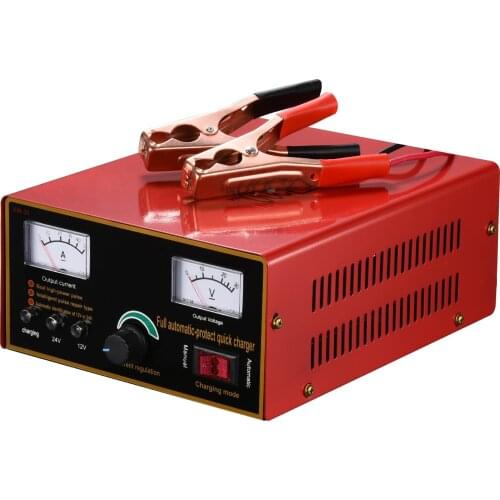 Wide Voltage 110V 220V General Marine Battery Charger Truck Motorcycle Battery Charger 12V 24V Car Fully Automatic Fast Charger