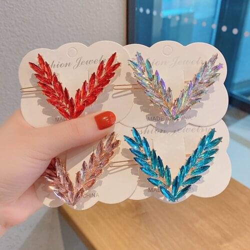 Fashion Women Shining Crystal Rhinestone Luxury Hair Clip Girls Hairpin Hair accessories Headwear for Girls Barrettes Ornaments