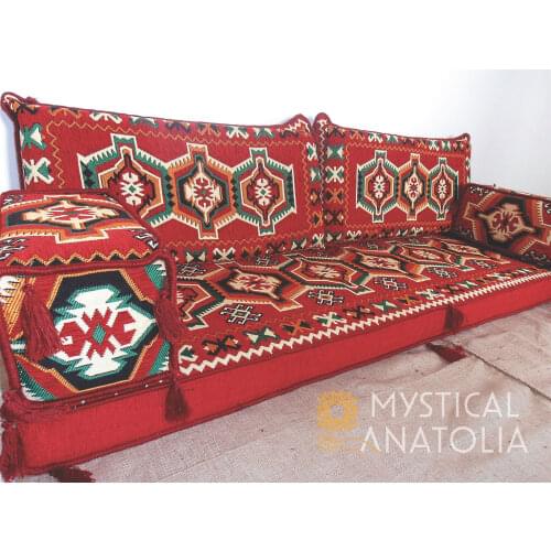 Arabic Floor Seating / Arab Majlis Sofa / Arabic Couches / Oriental Seating / Benc Cushions / Jalsa