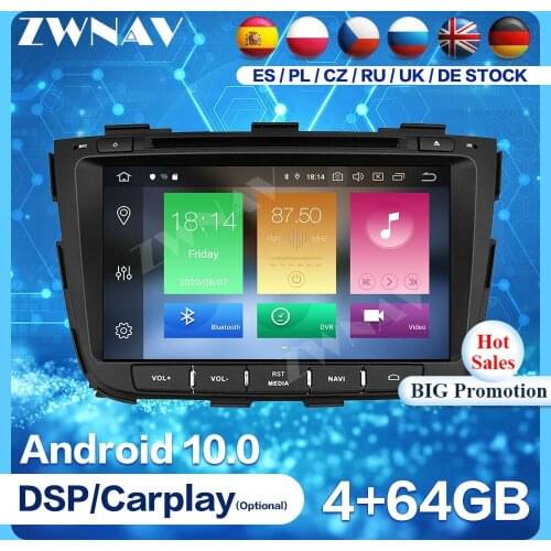 Carplay Android 10 Screen GPS Navigation For KIA SORENTO 2013 2014 2015 Audio Radio controlled car Stereo Multimedia Player Unit